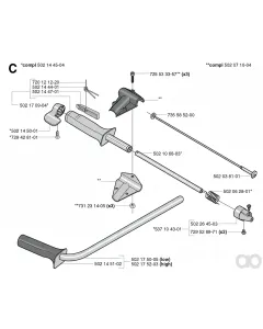 Husqvarna - 502038101 - Flexibler Schaft