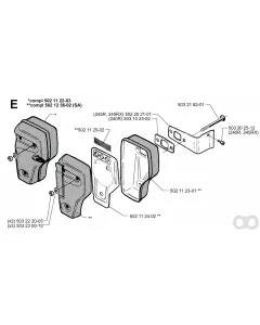 Husqvarna - 502112203 - Schalldaempfer-Zusammenbau