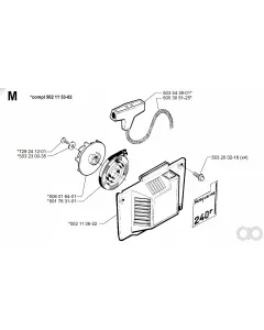 Husqvarna - 502115302 - Starter