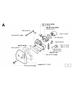 Husqvarna - 502171903 - Filter Deckel