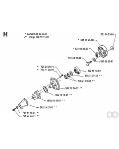 Husqvarna - 502191701 - Kupplungsabdeckung
