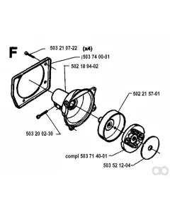 Husqvarna - 502215701 - Kupplungstrommel Ass