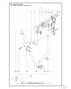 Husqvarna - 502654101 - Gaszug