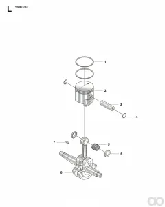 Husqvarna - 502849501 - Kolbenring
