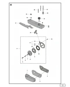 Husqvarna - 503135001 - Rueckholfeder