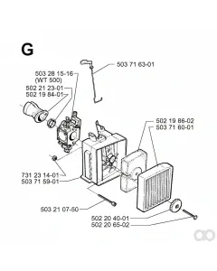 Husqvarna - 503281516 - Vergaser (WT 500)