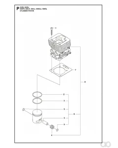 Husqvarna - 503289054 - Kolbenring