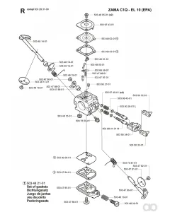 Husqvarna - 503480201 - Membran (Satz Dichtungen)
