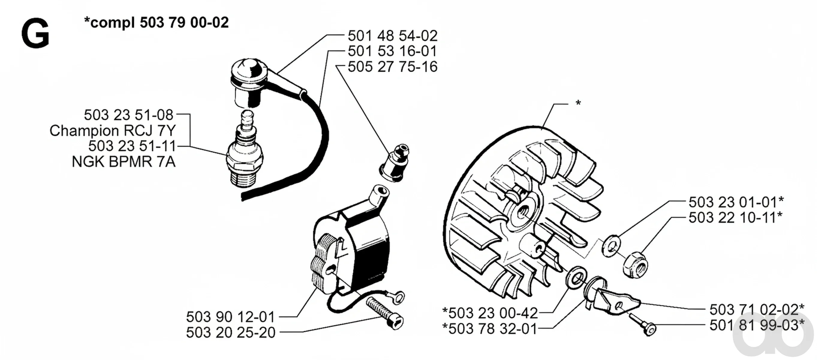 Husqvarna - 503790002 - Schwungrad