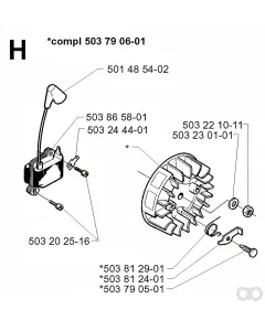 Husqvarna - 503790601 - Schwungrad