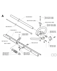 Husqvarna - 503871901 - Griffbuegel (322)