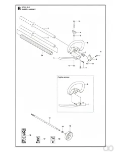 Husqvarna - 503888801 - Rohr (L=1483mm Diameter 24mm)