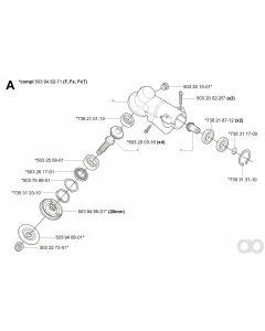 Husqvarna - 503946501 - Antrieb (20MM)