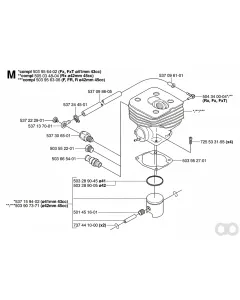 Husqvarna - 503956306 - Zylinder-Satz