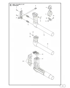 Husqvarna - 515979801 - Aufhaengung (R, Composit)