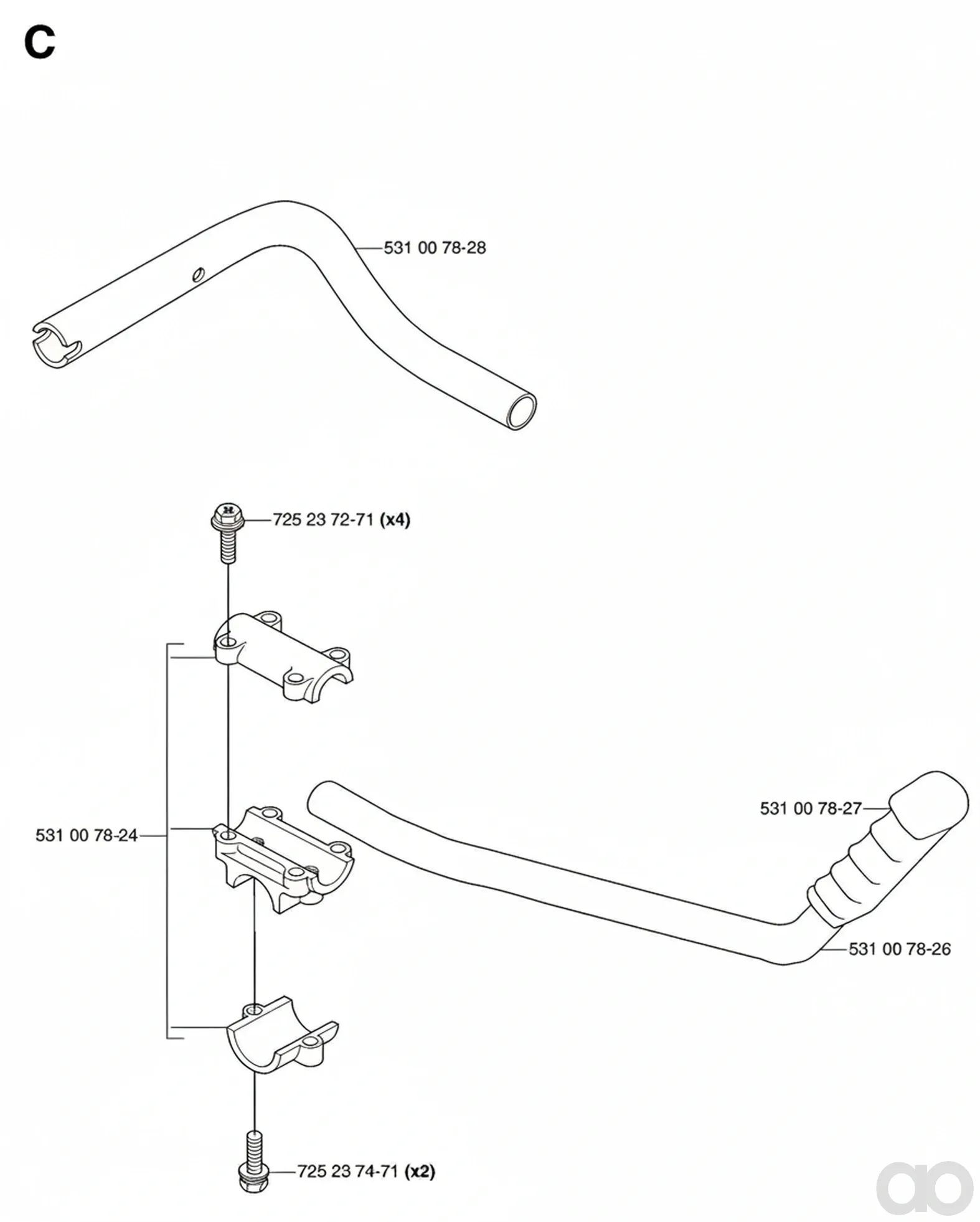 Husqvarna - 531007827 - Griff