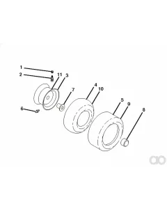 Husqvarna - 532106108 - Rim Kettenrad