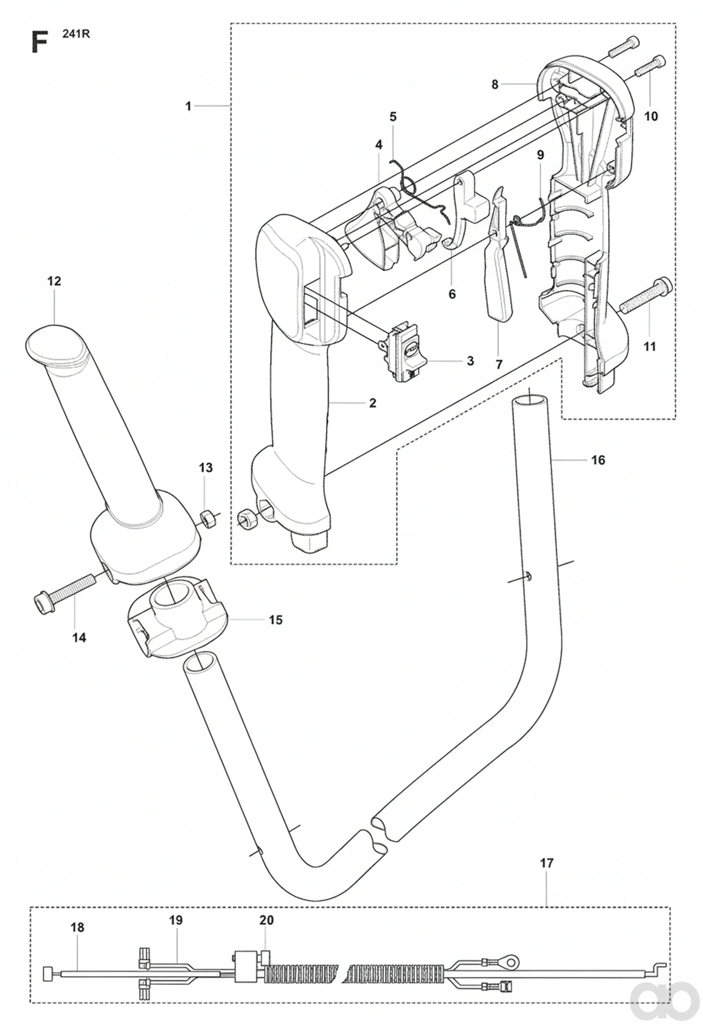 Husqvarna - 537172801 - Griff