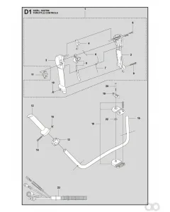 Husqvarna - 537180711 - Griffhaelfte