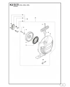 Husqvarna - 537214707 - Starteranordnung