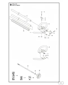 Husqvarna - 537234801 - Drive Welle (L=1525mm Diameter=7mm)