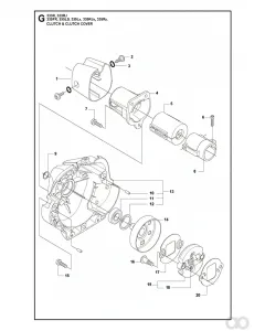 Husqvarna - 537302901 - Kupplungsabdeckung