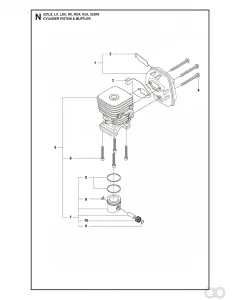 Husqvarna - 537405902 - Kolben