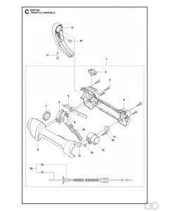 Husqvarna - 544238501 - Griffhaelft (L, LS, LST, RJX, PT5S)