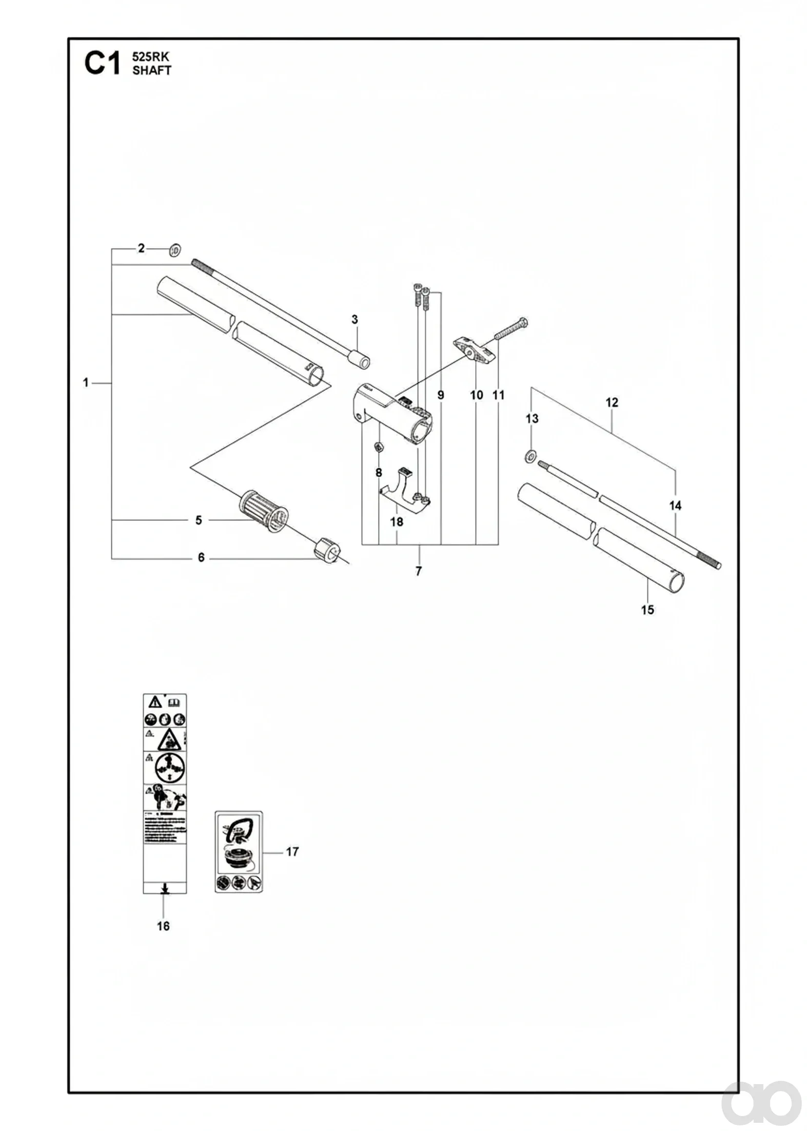 Husqvarna - 576282601 - Spannstutzen Baugruppe