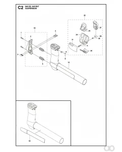 Husqvarna - 581979003 - Aufhaengung (RX, RXT, Magnesium)