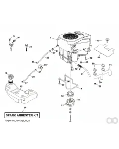 Husqvarna - 584248702 - Kappe Baugruppe, Kappe, Fuel, 3