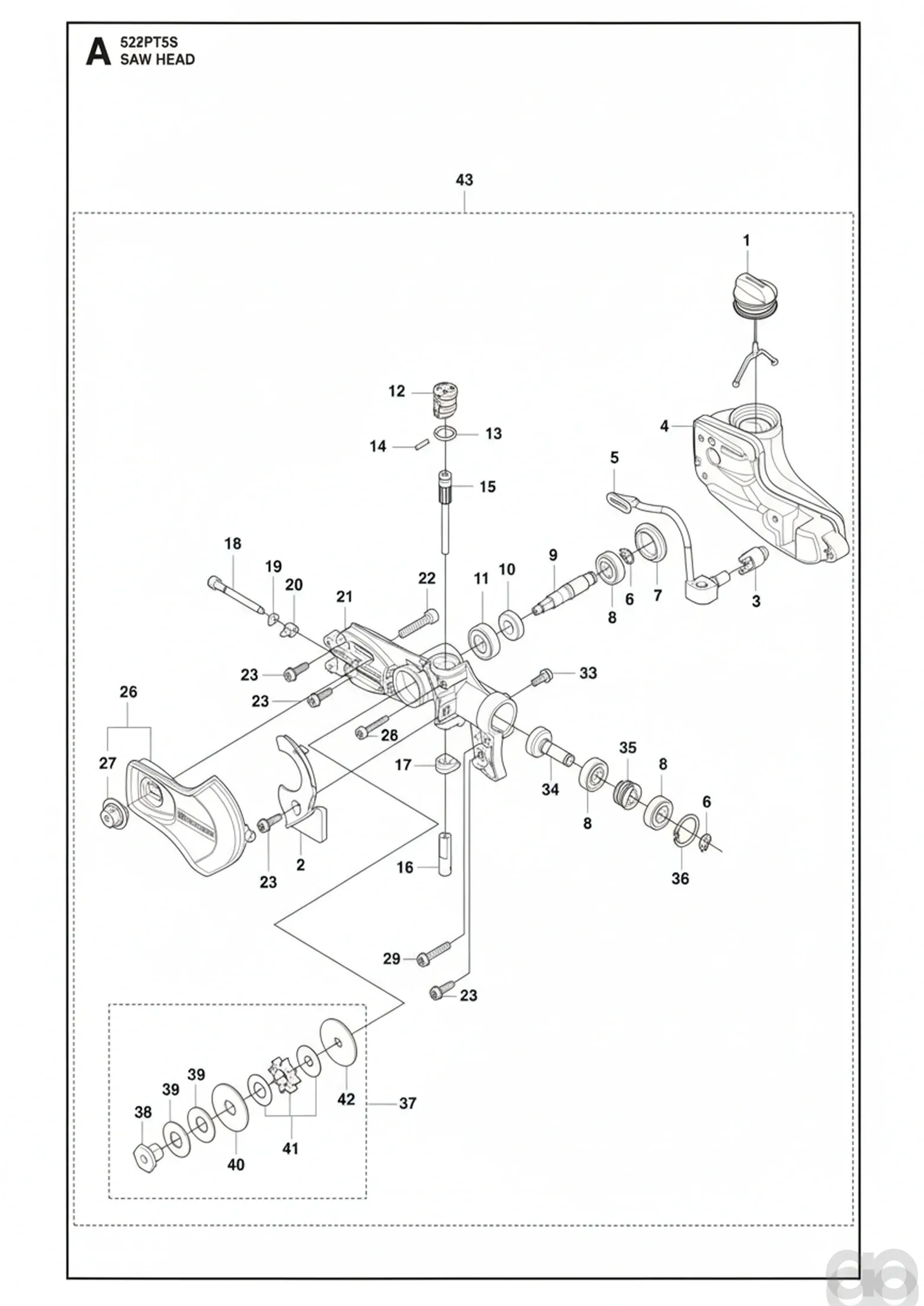 Husqvarna - 585483102 - Kettenrad (fuer 3/8-Kette (nur USA))
