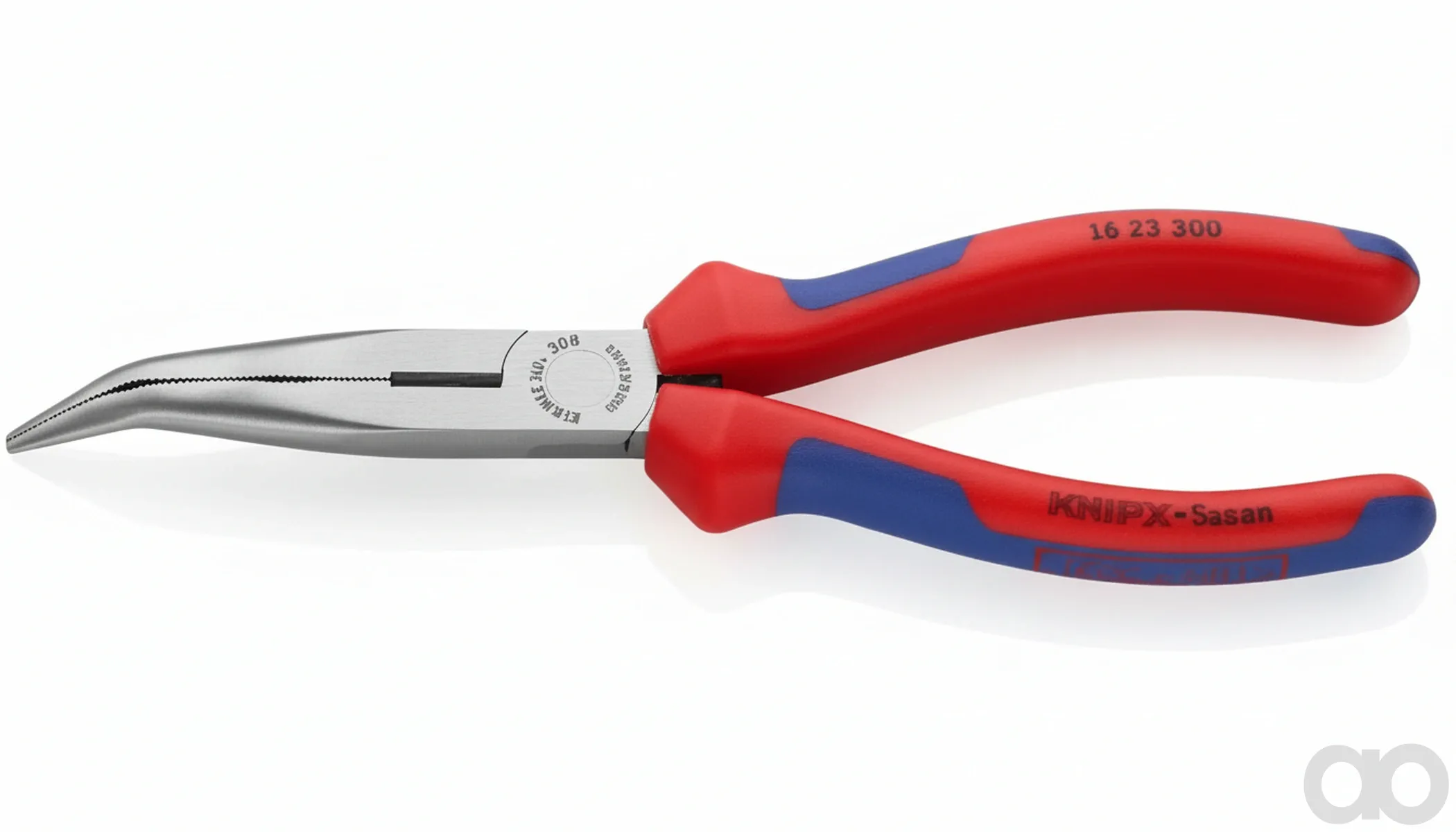 Knipex - 2622200 - Flachrundzange mit Seitenschneider