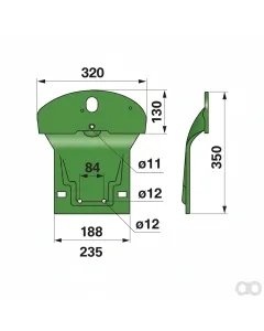 Krone - 00412450 - Gleitkufe Anstelle Von 1 Prillinger