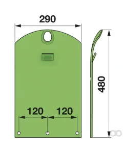 Krone - 00413633 - Verschleisskufe Easy Cut Prillinger