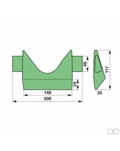 Krone - 00416344 - Stosskante Anstelle Von 2 Prillinger