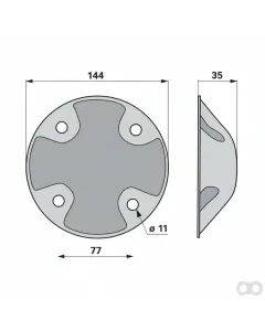Krone - 00416400 - Deckel 253 047.0 Prillinger