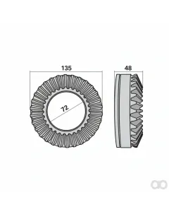 Krone - 00453510 - Tellerrad 30 Zaehne, 261 Prillinger