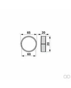 Krone - 00453516 - Buechse 60 X 65 X 20 Mm, Prillinger