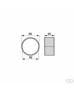 Krone - 00453517 - Buechse 50 X 55 X 25 Mm, Prillinger