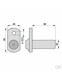 Krone - 00453521 - Bolzen 264 034.0 Prillinger