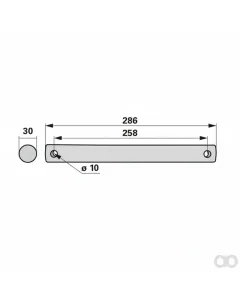 Krone - 00453522 - Bolzen 30 X 286 Mm, 260 Prillinger