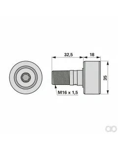 Krone - 00453527 - Laufrolle 933 201.0 Prillinger