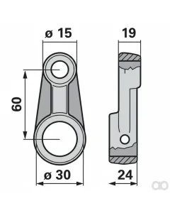 Krone - 00544531 - Exzenterarm Anstelle Von Prillinger