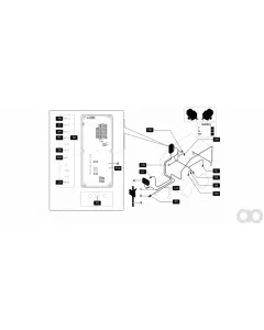 Kverneland - MT00000723 - Satz 10x M12 Kabelverschraubung+Mutter+Stopfen