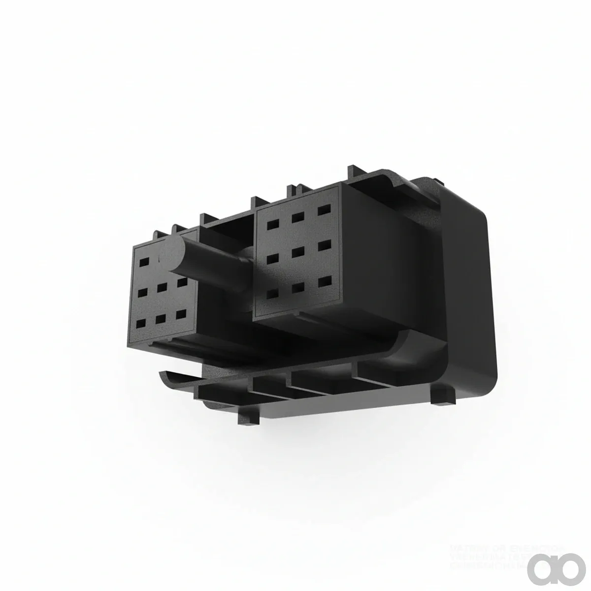 John Deere - 57M10437 - Schwarzes Externes Elektroverbindergehaeuse, 18 Hohlraeume