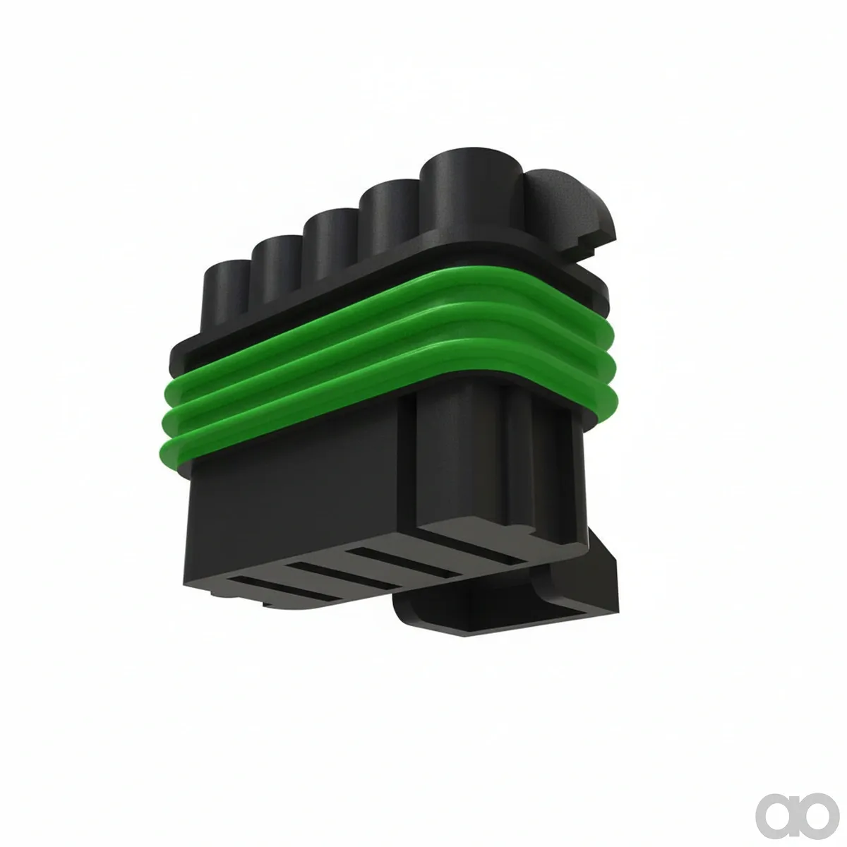 John Deere - 57M7262 - Schwarzes Externes Elektrisches Steckverbindergehaeuse, 10 Kavitaeten
