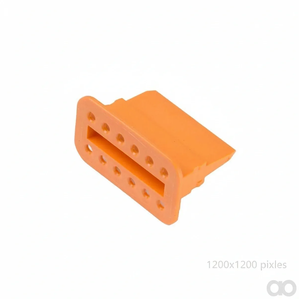 John Deere - 57M7681 - Orange Elektrische Verbinderklemme, 12 Kavitaeten