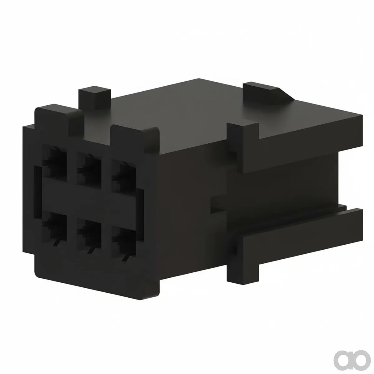 John Deere - 57M7715 - Schwarze Interne Elektrische Verbinderbaugruppe, 6 Kavitaeten