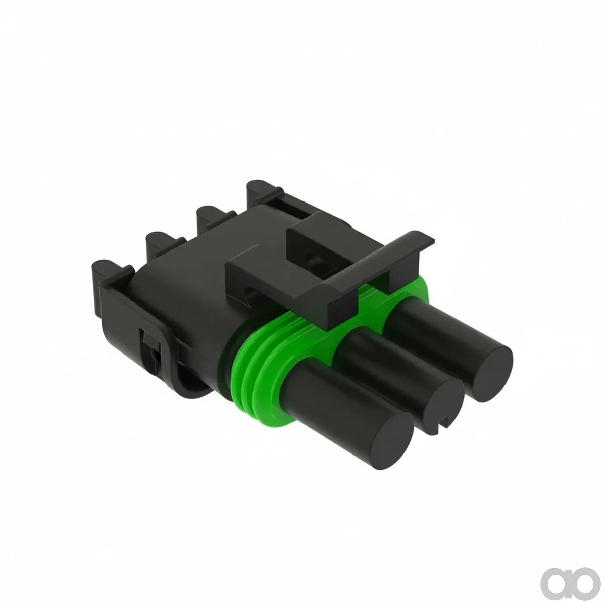 John Deere - 57M7802 - Mittelgrauer Interner Elektrischer Verbinder, 3 Kavitaeten